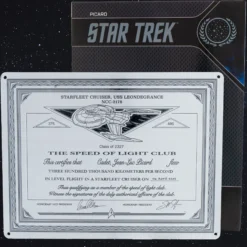 Star Trek Picard Speed of Light Club Plakette