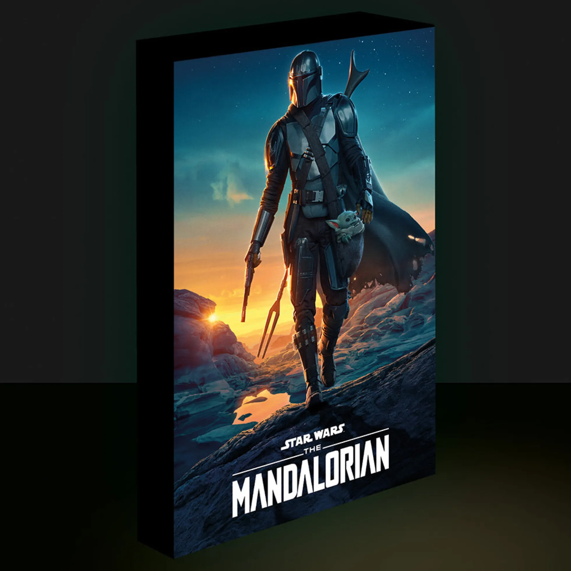 Star Wars LED-Leinwand: Der Mandalorianer Nightfall