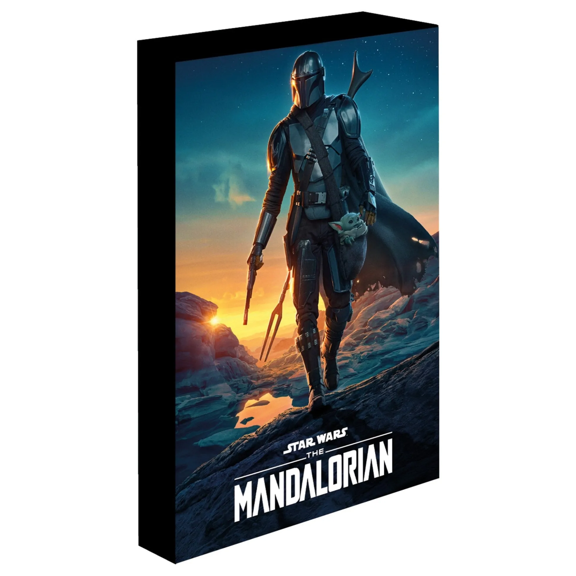 Star Wars LED-Leinwand: Der Mandalorianer Nightfall