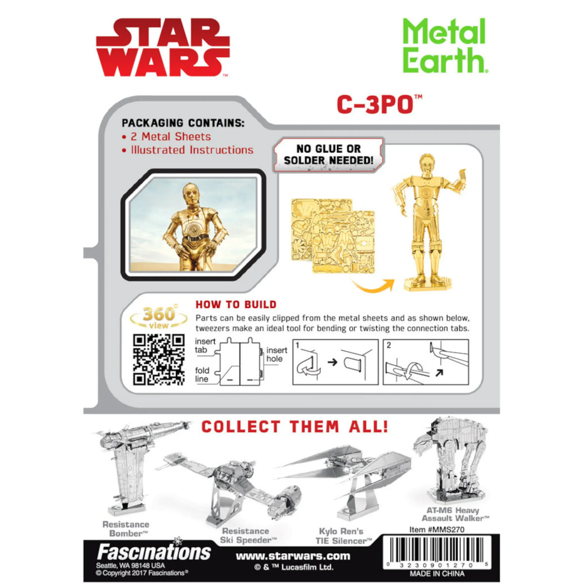Star Wars Metal Earth 3D Bausätze