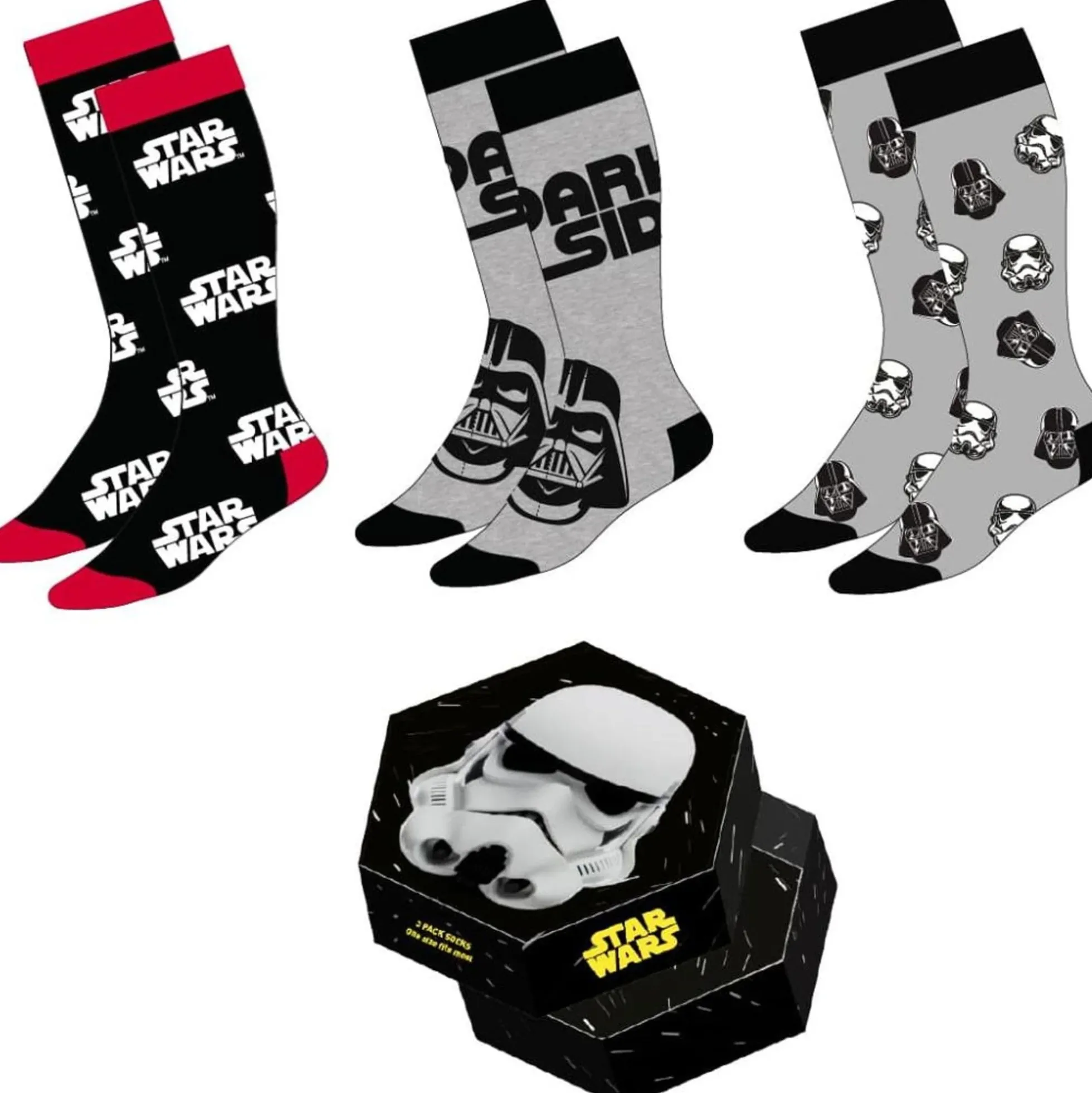 Star Wars Socken Geschenkbox mit drei Paar