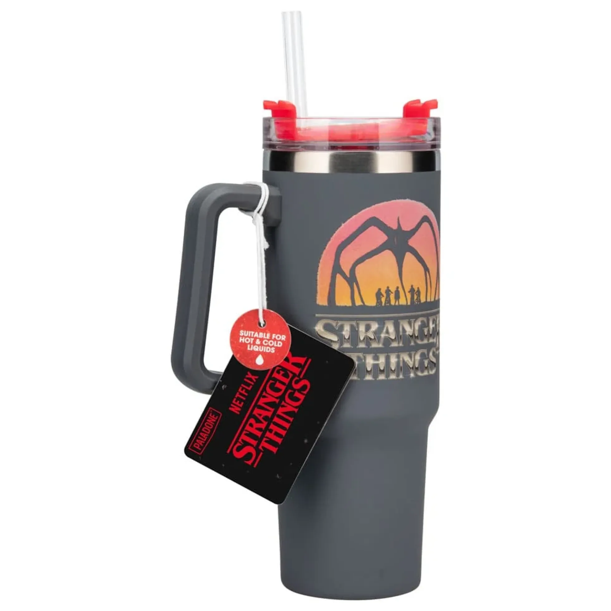 Stranger Things Trinkbecher mit Trinkhalm