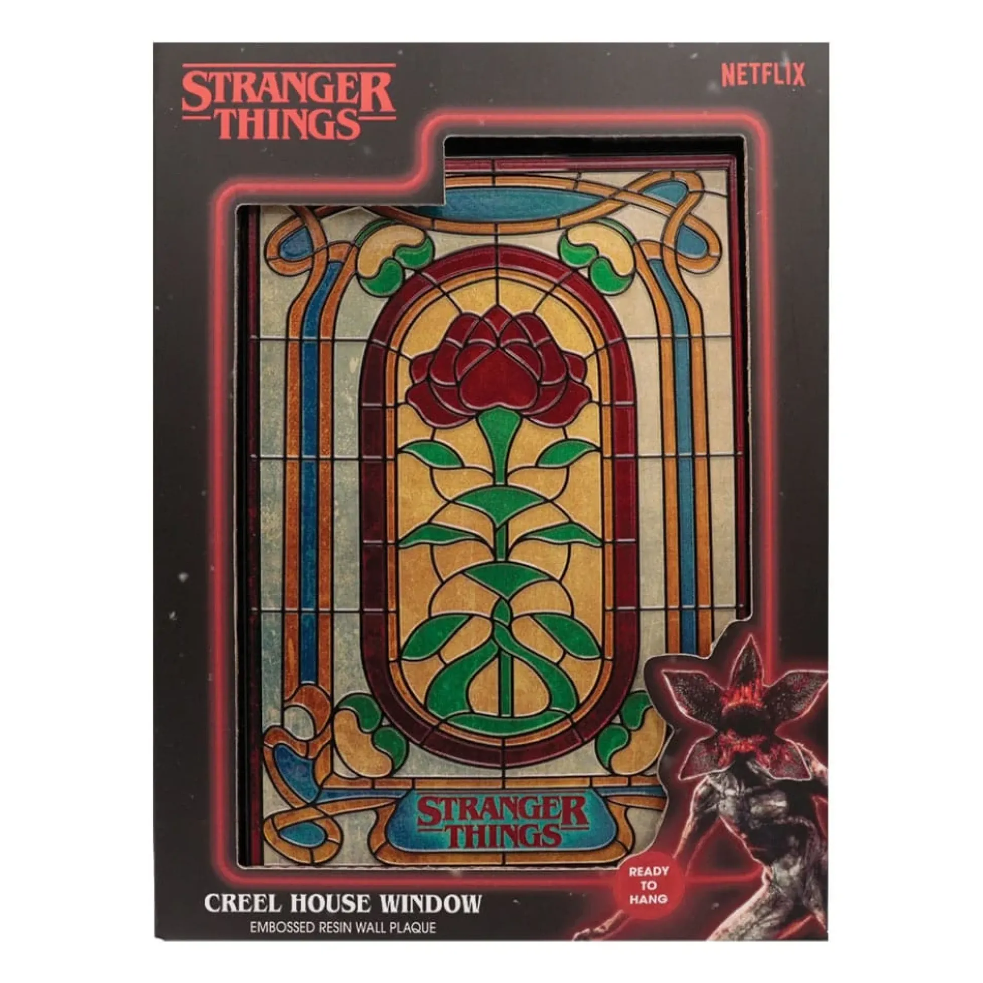Stranger Things Wandschild Creel House Buntglasfenster
