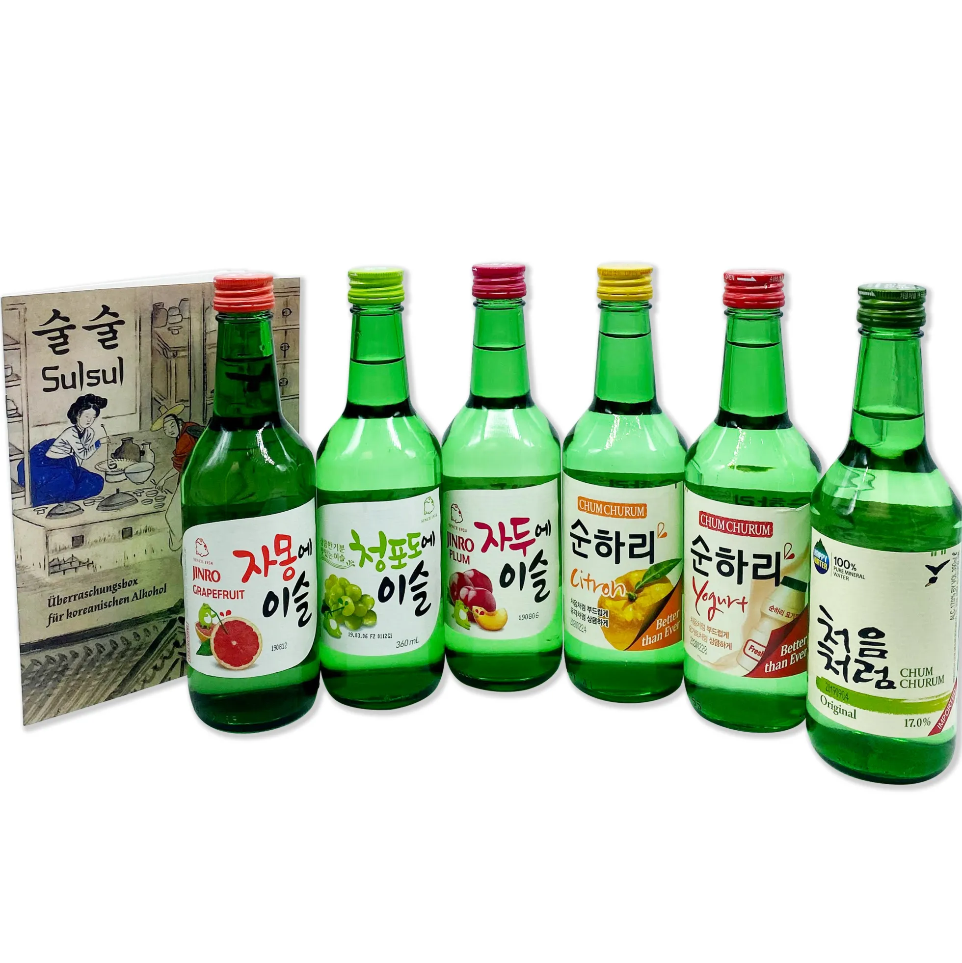 Sulsul Soju: Überraschungsbox mit 6 Soju-Getränken aus Korea