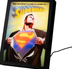 Superman LED Bild mit Rahmen