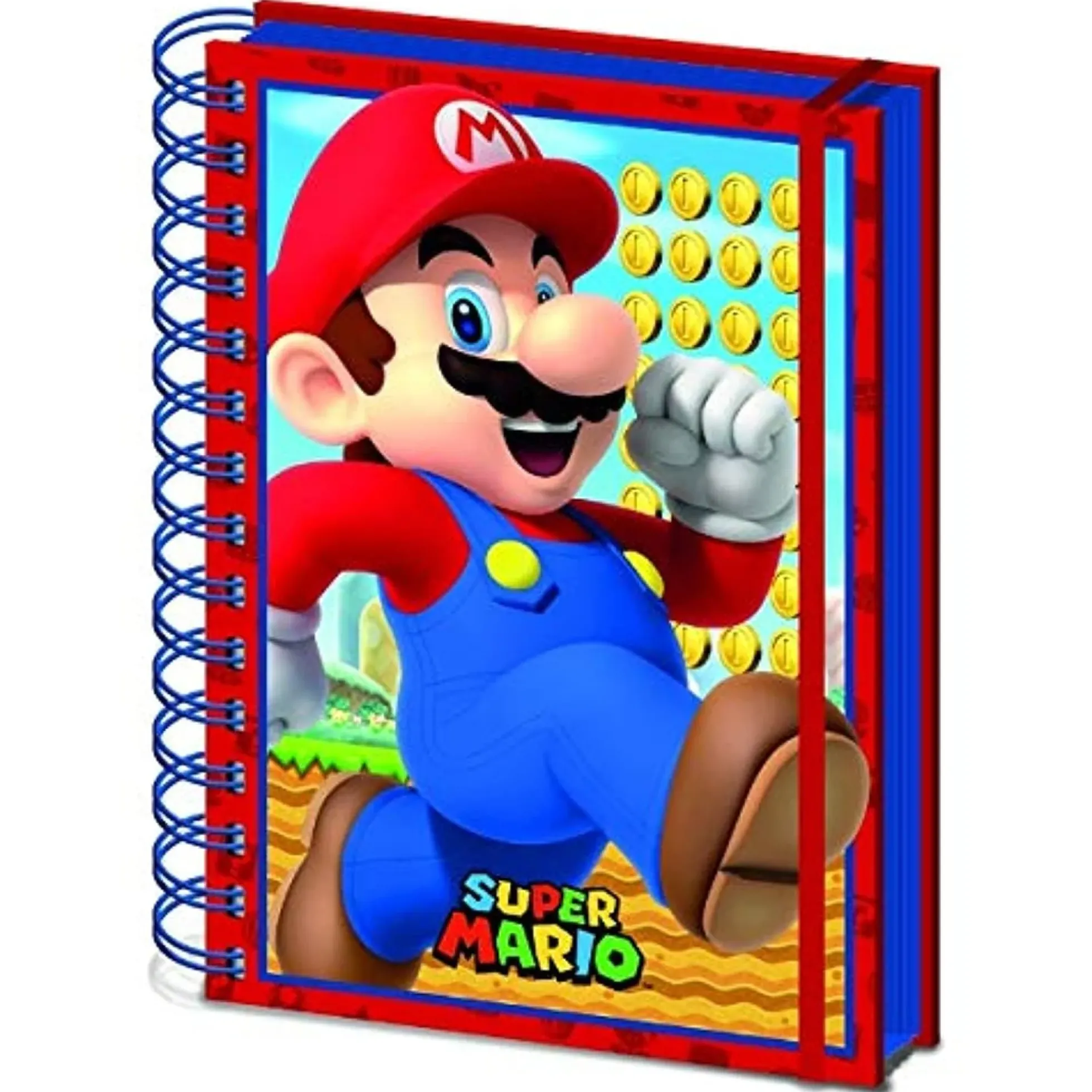 Super Mario Notizbuch mit 3D-Cover