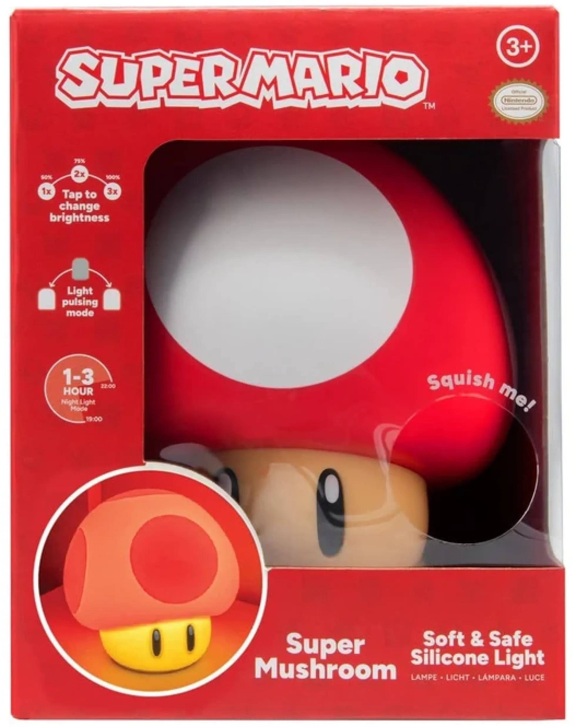 Super Mario Superpilz Silikon-Leuchte