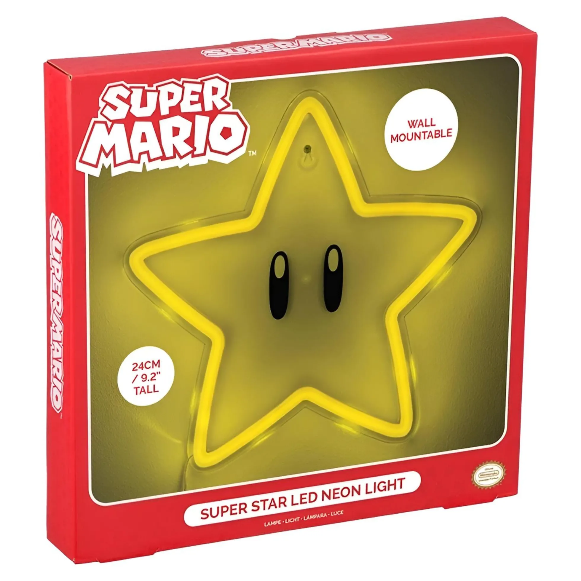 Super Mario Super Stern Neon Wandbeleuchtung