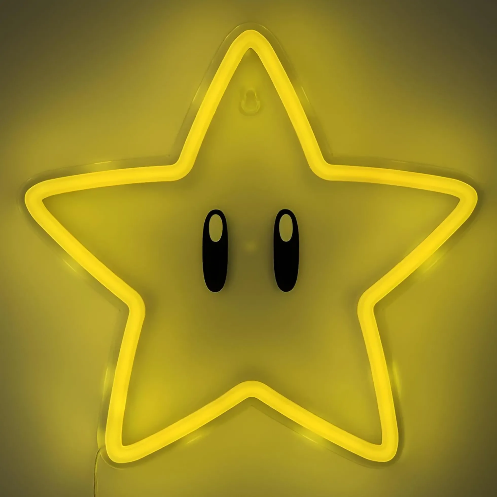 Super Mario Super Stern Neon Wandbeleuchtung