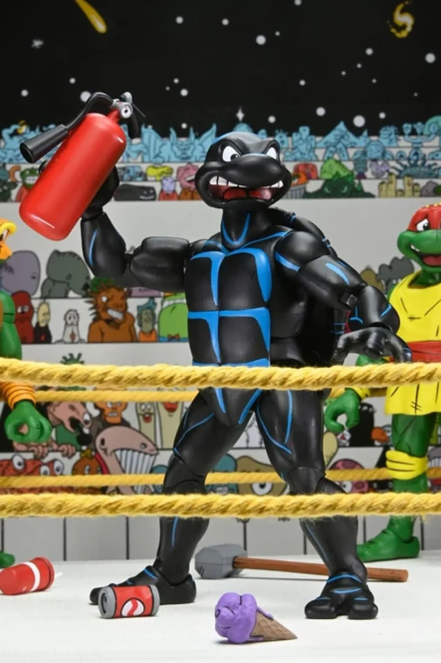 Teenage Mutant Ninja Turtles Stump Wrestling Actionfiguren 4er-Pack (Archie Comics)