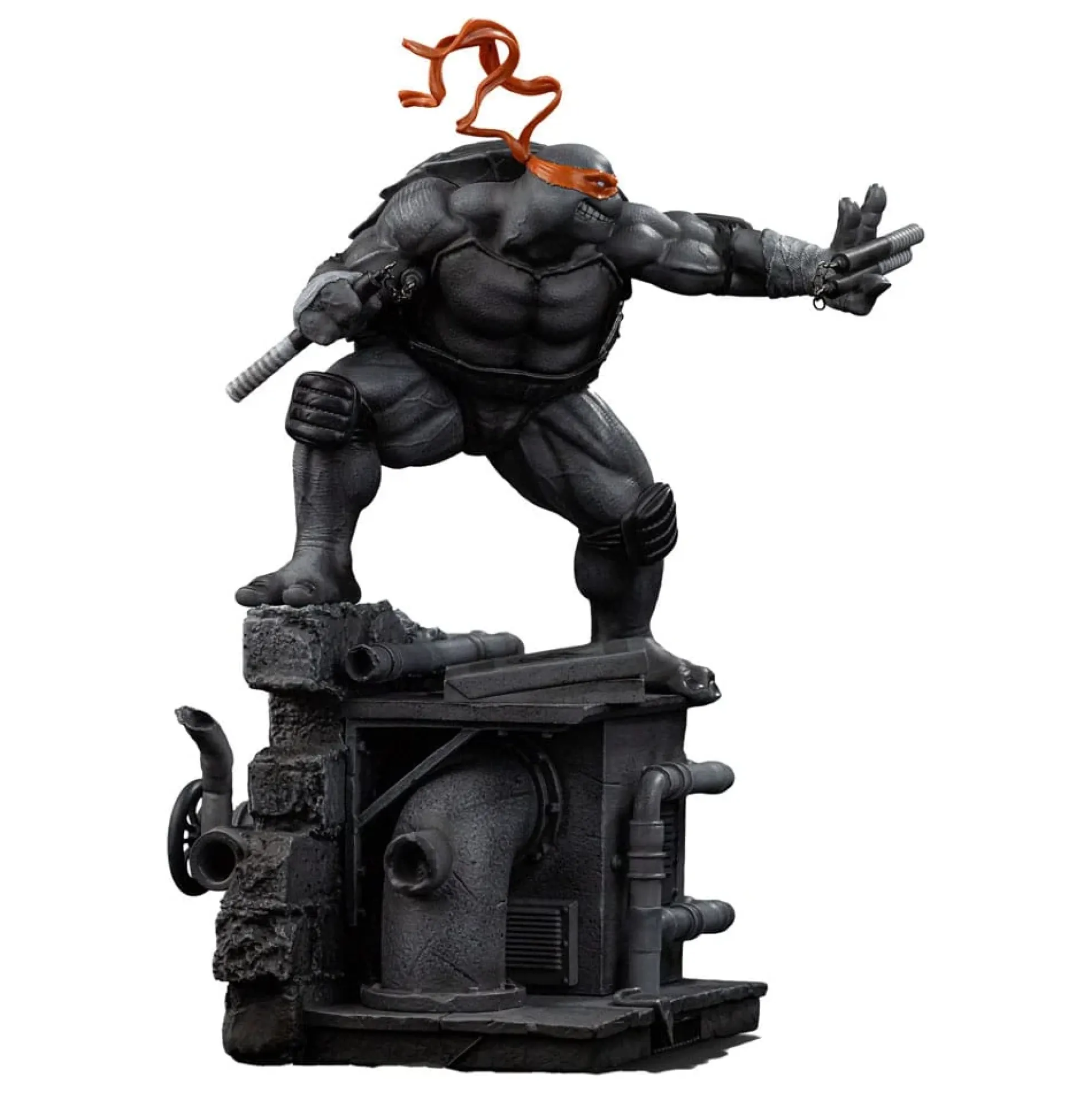 Teenage Mutant Ninja Turtles Art Scale Statue 1/10 Black and White