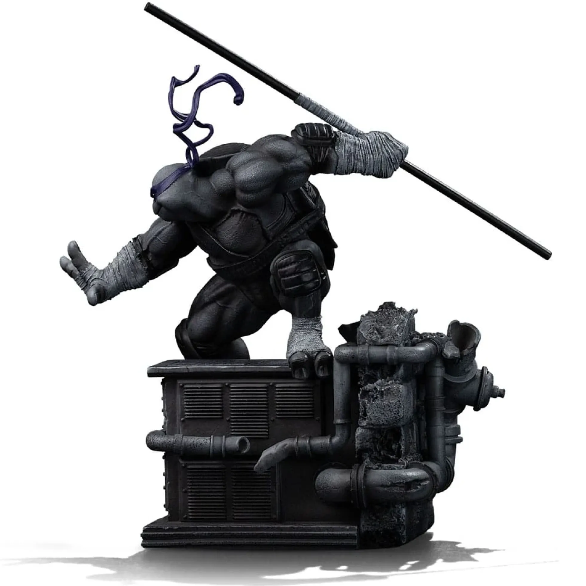 Teenage Mutant Ninja Turtles Art Scale Statue 1/10 Black and White