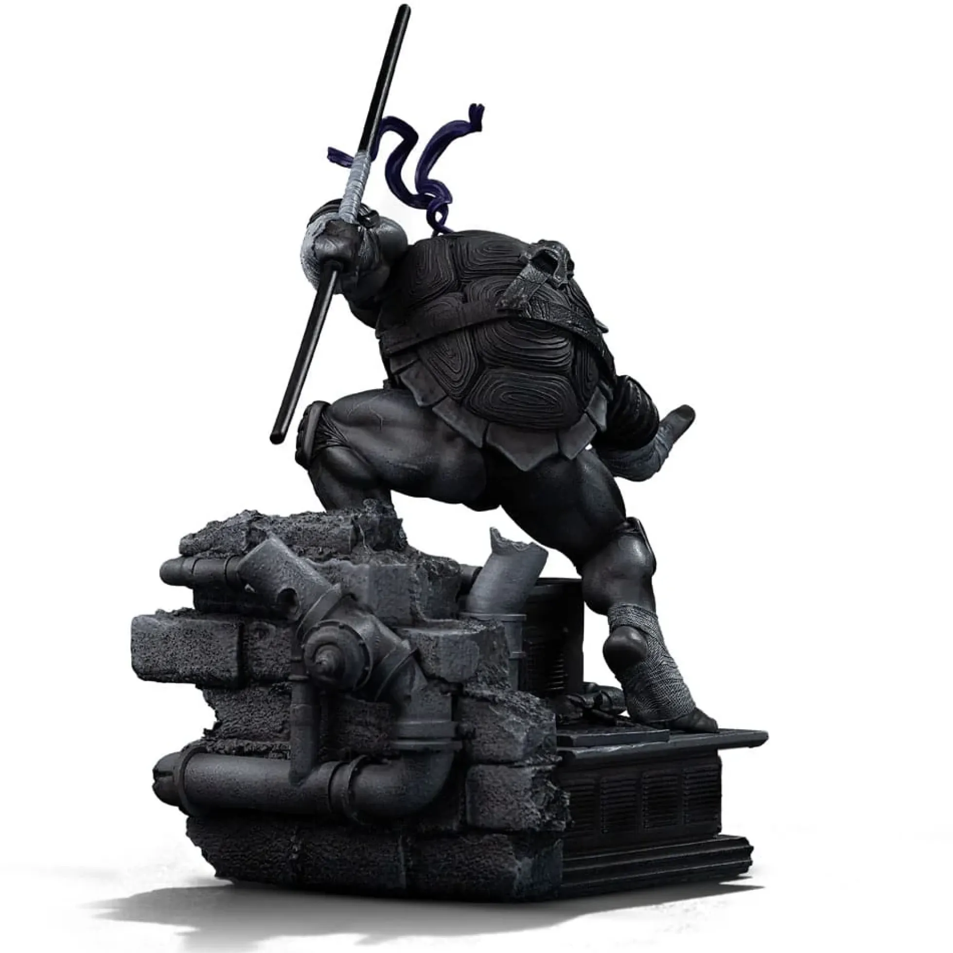 Teenage Mutant Ninja Turtles Art Scale Statue 1/10 Black and White