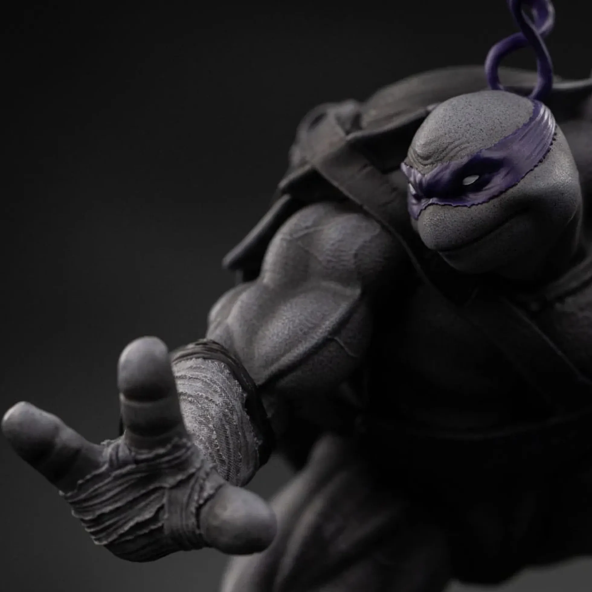 Teenage Mutant Ninja Turtles Art Scale Statue 1/10 Black and White