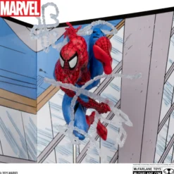 The Amazing Spider-Man Sammelfigur mit Comic-Diorama