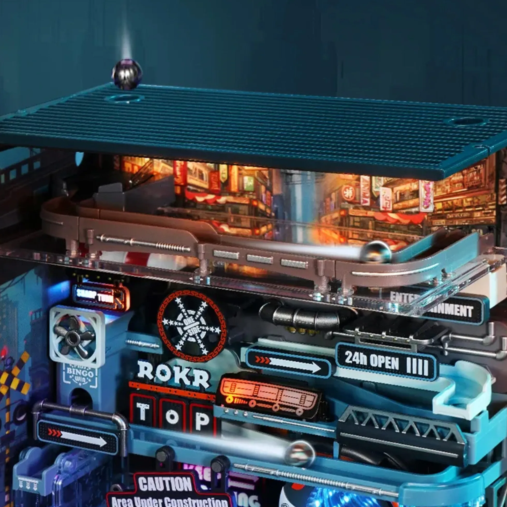 The Last City Cyberpunk Murmelbahn Bausatz