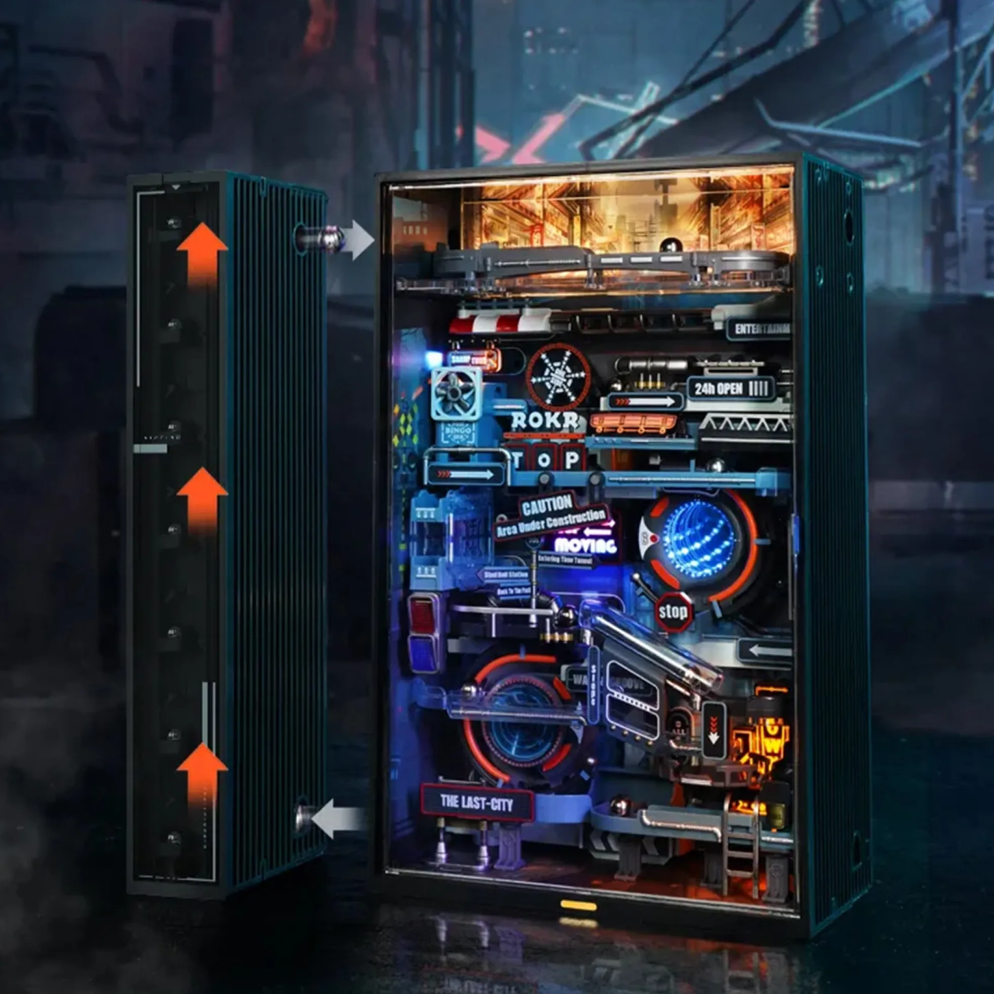 The Last City Cyberpunk Murmelbahn Bausatz