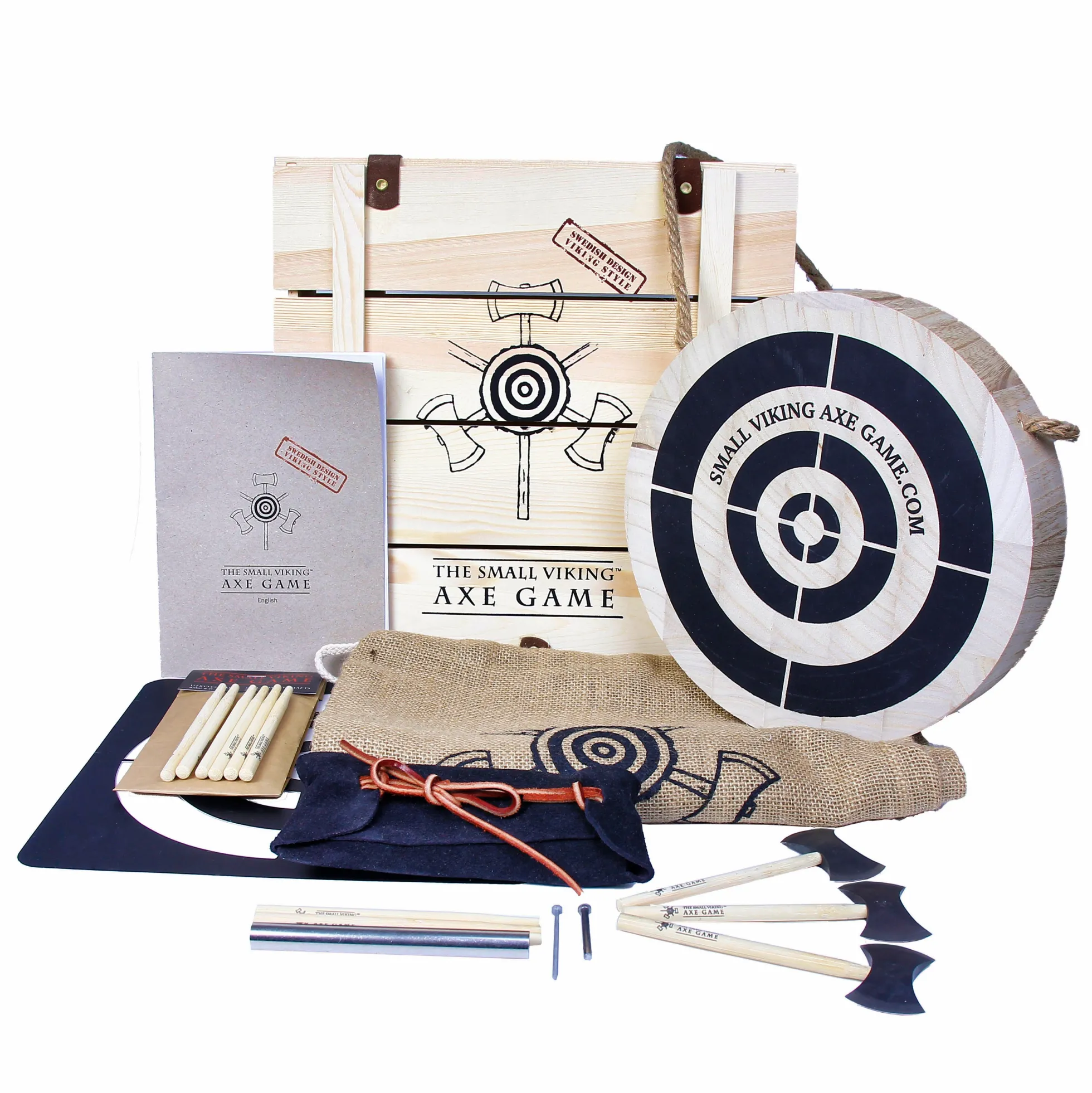 The Small Viking Axe Game - Miniatur-Wurfaxt-Sets