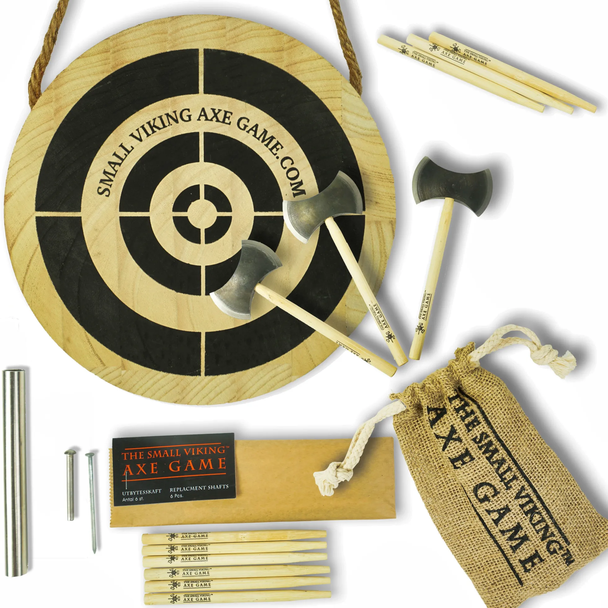 The Small Viking Axe Game - Miniatur-Wurfaxt-Sets