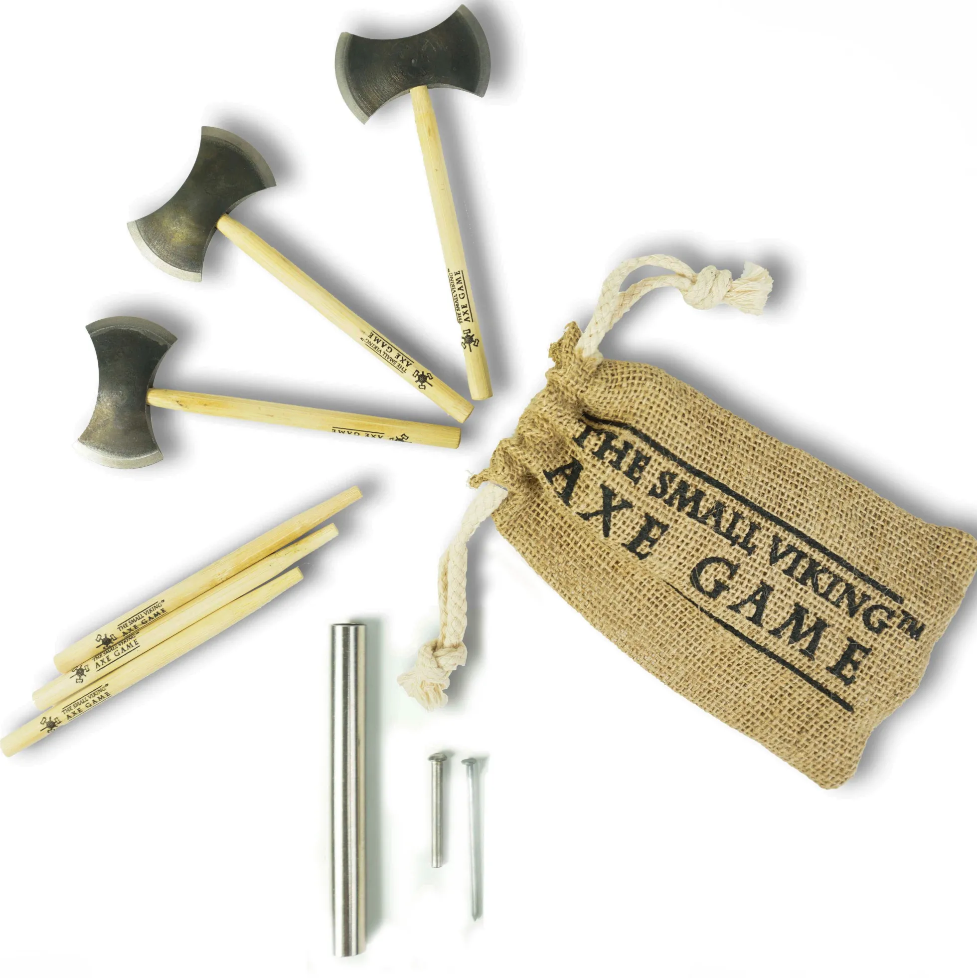 The Small Viking Axe Game - Miniatur-Wurfaxt-Sets