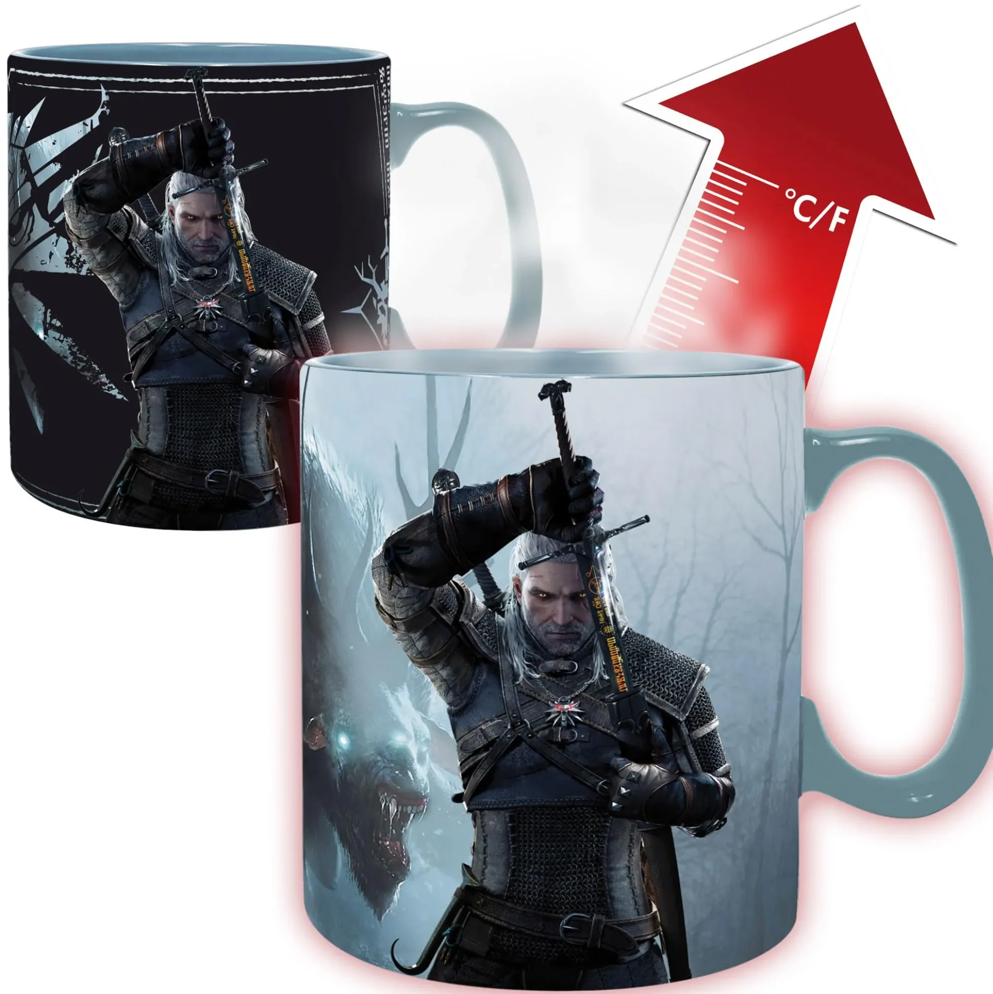 The Witcher Tasse mit Thermoeffekt Geralt von Riva
