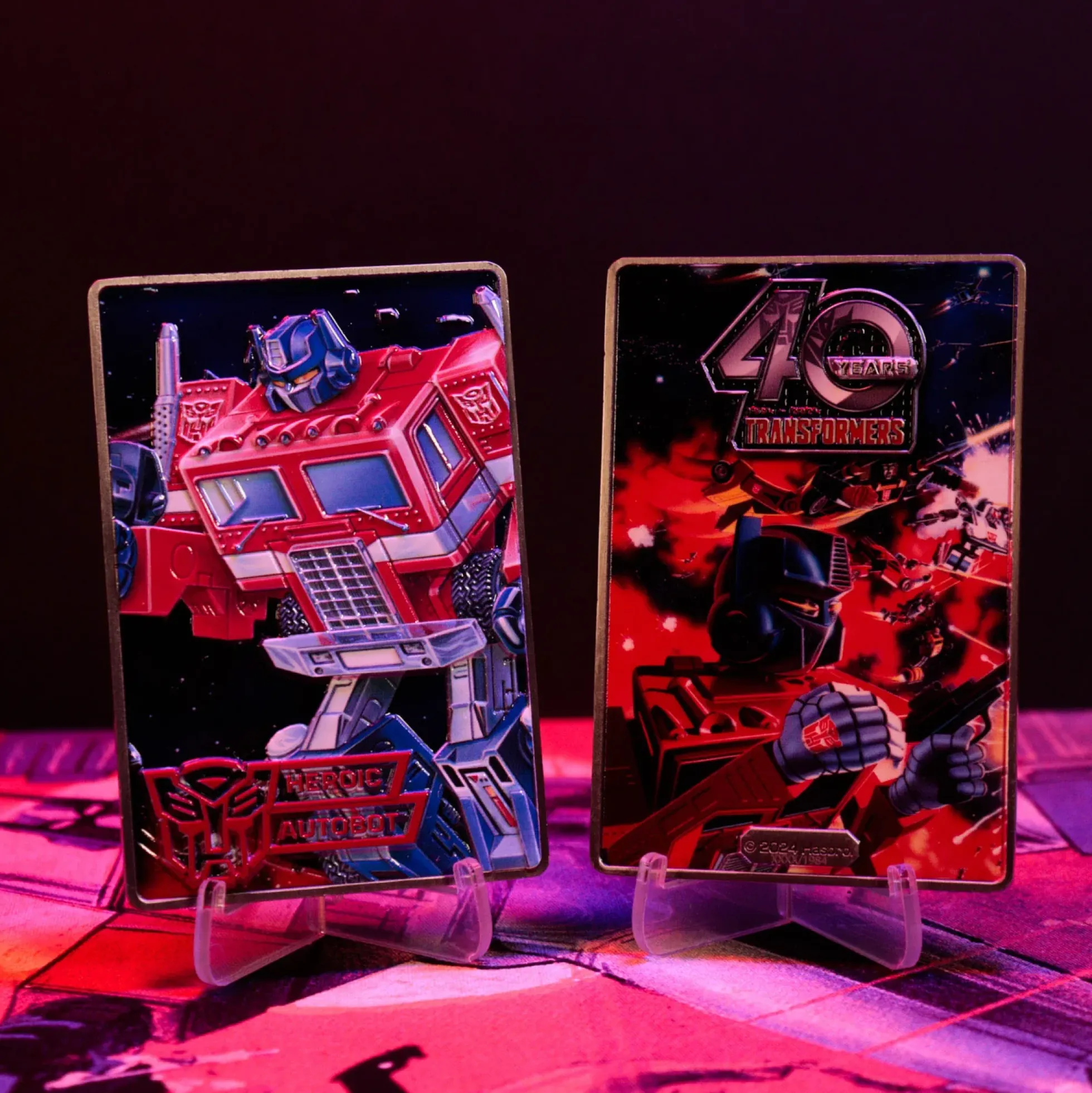 Transformers 40th Anniversary Limitierte Metallbarren zum Sammeln