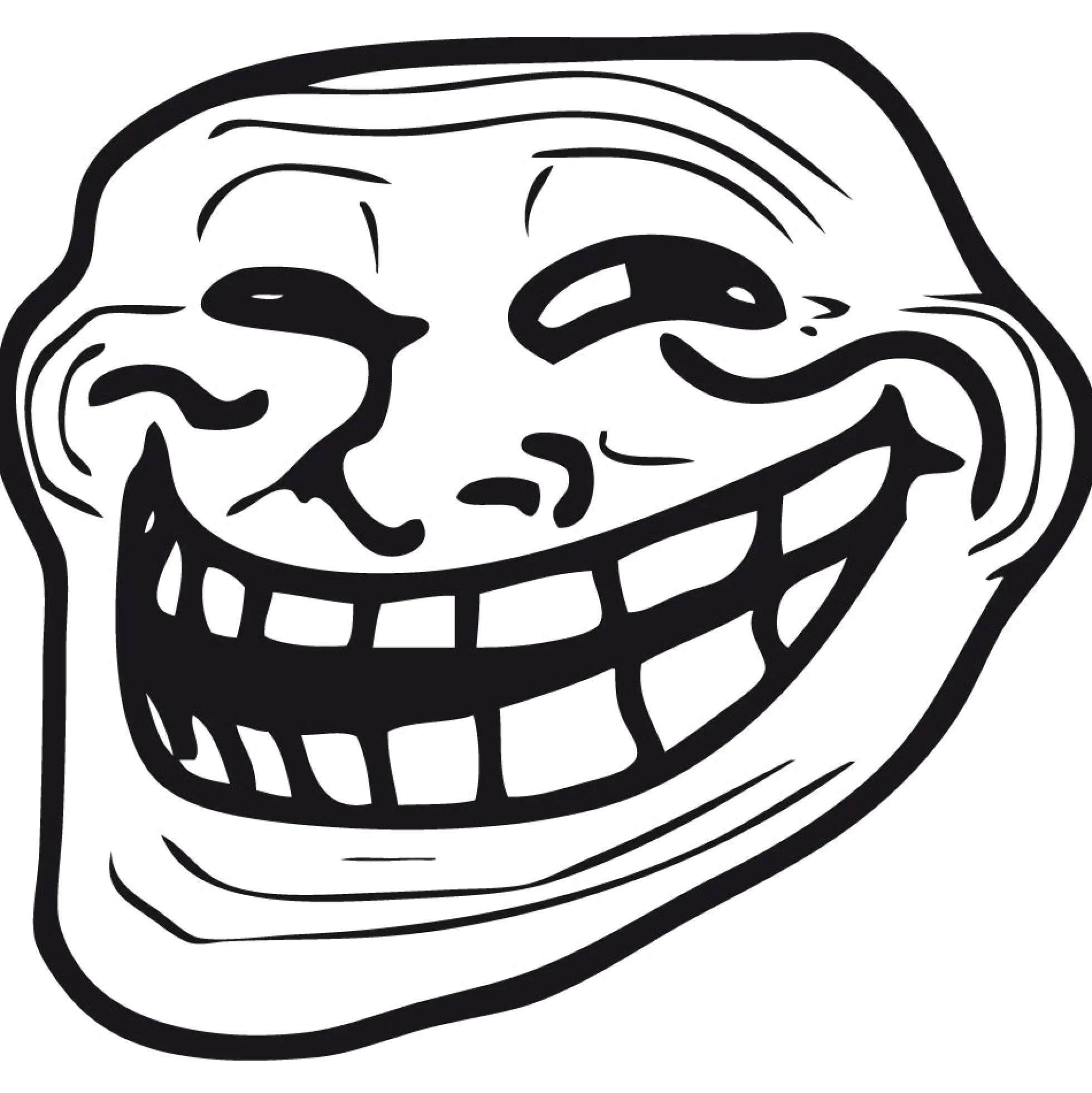 Trollface Aufkleber