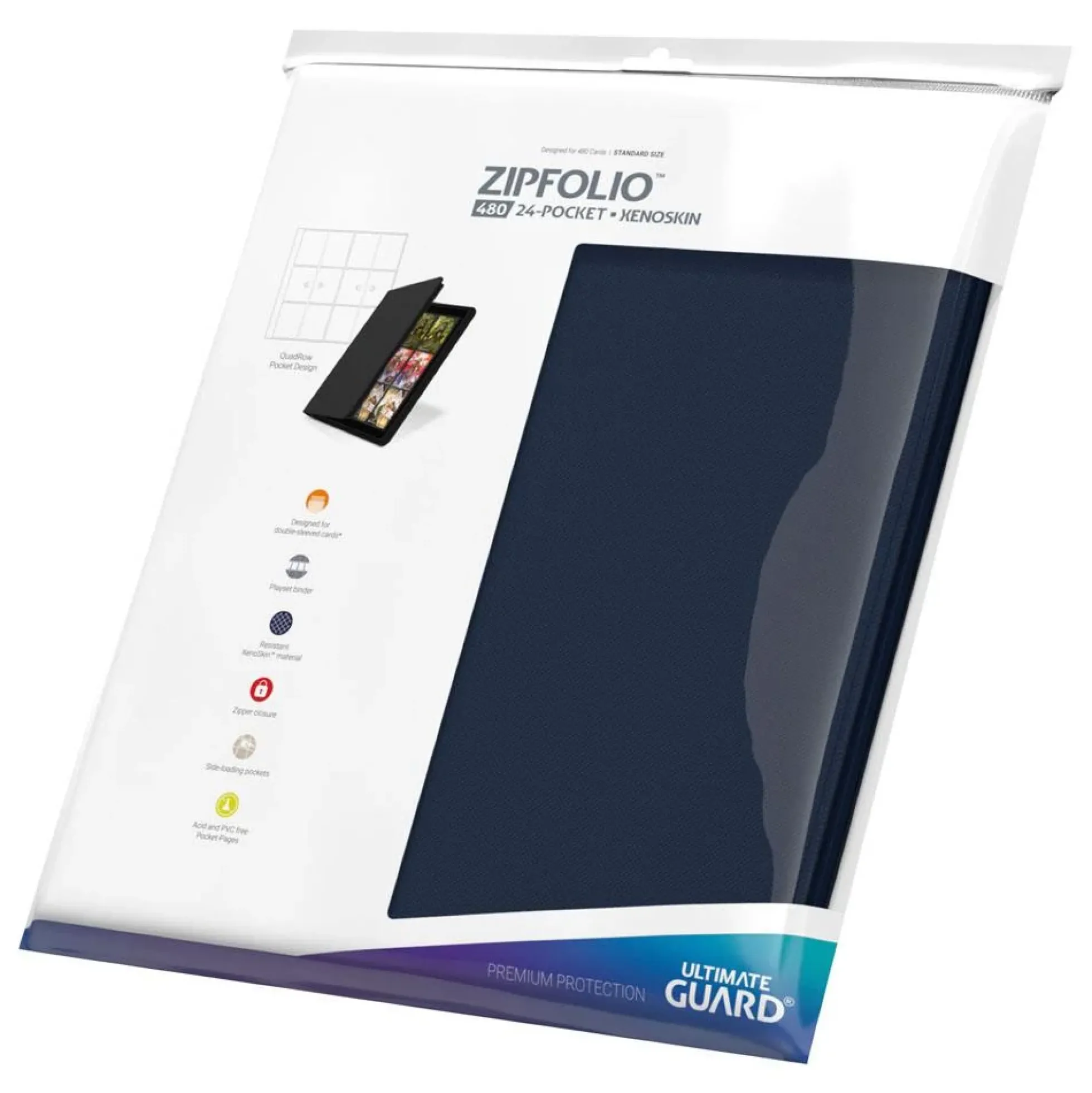 Ultimate Guard Zipfolio 480 Xenoskin Kartenordner einfarbig