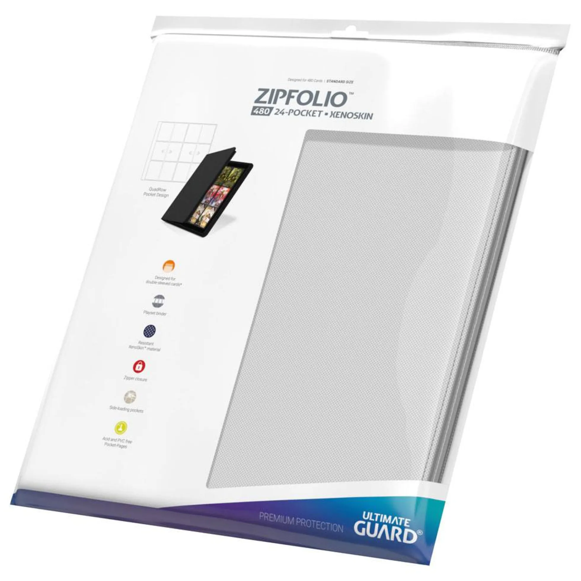 Ultimate Guard Zipfolio 480 Xenoskin Kartenordner einfarbig