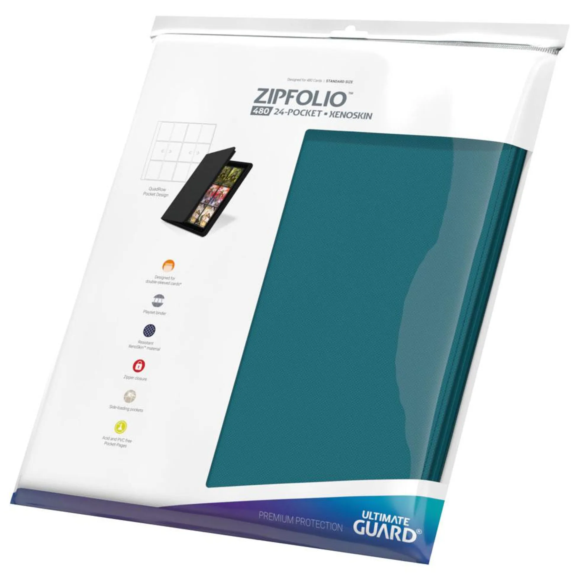 Ultimate Guard Zipfolio 480 Xenoskin Kartenordner einfarbig