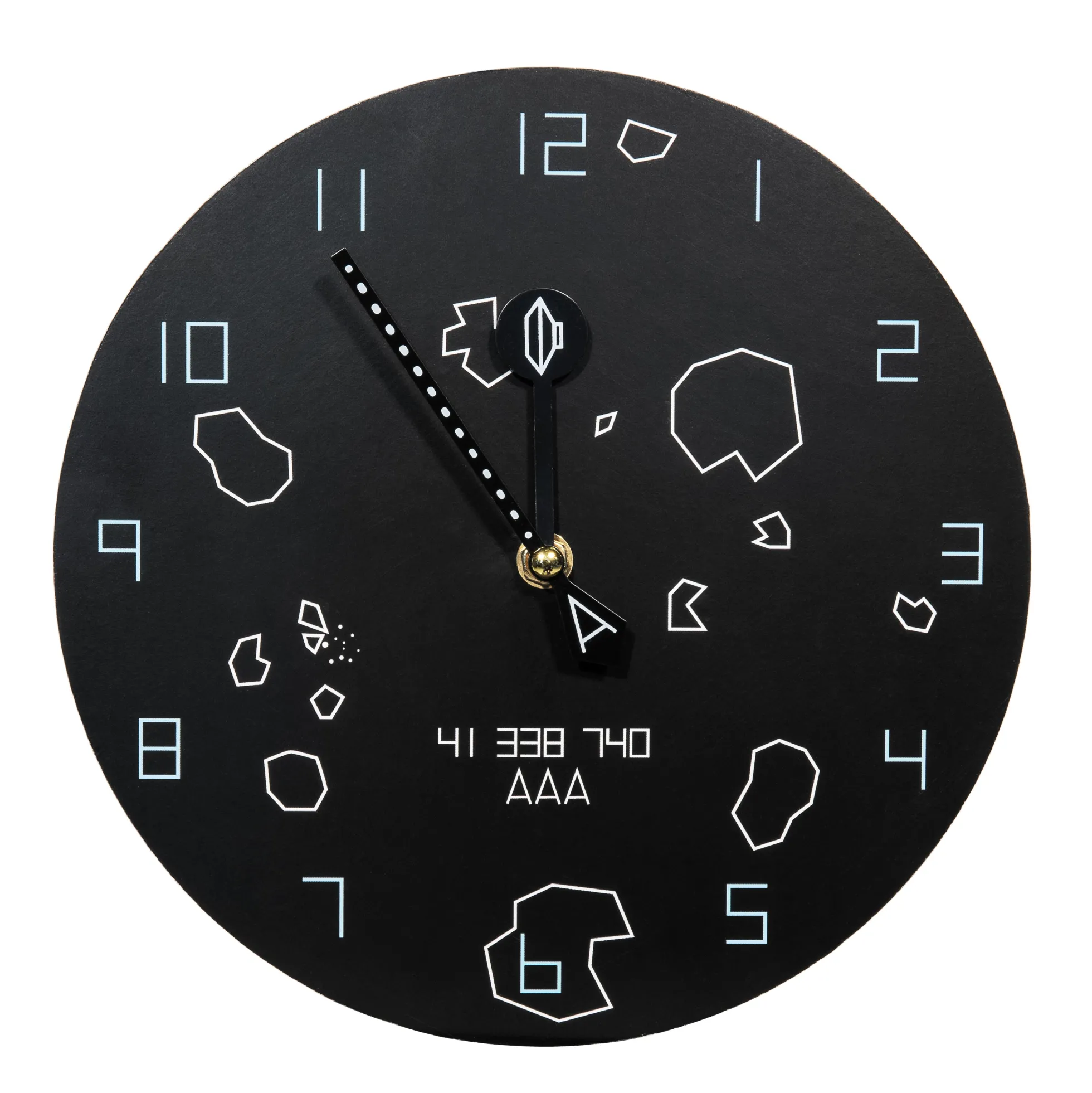 Wanduhr Asteroids