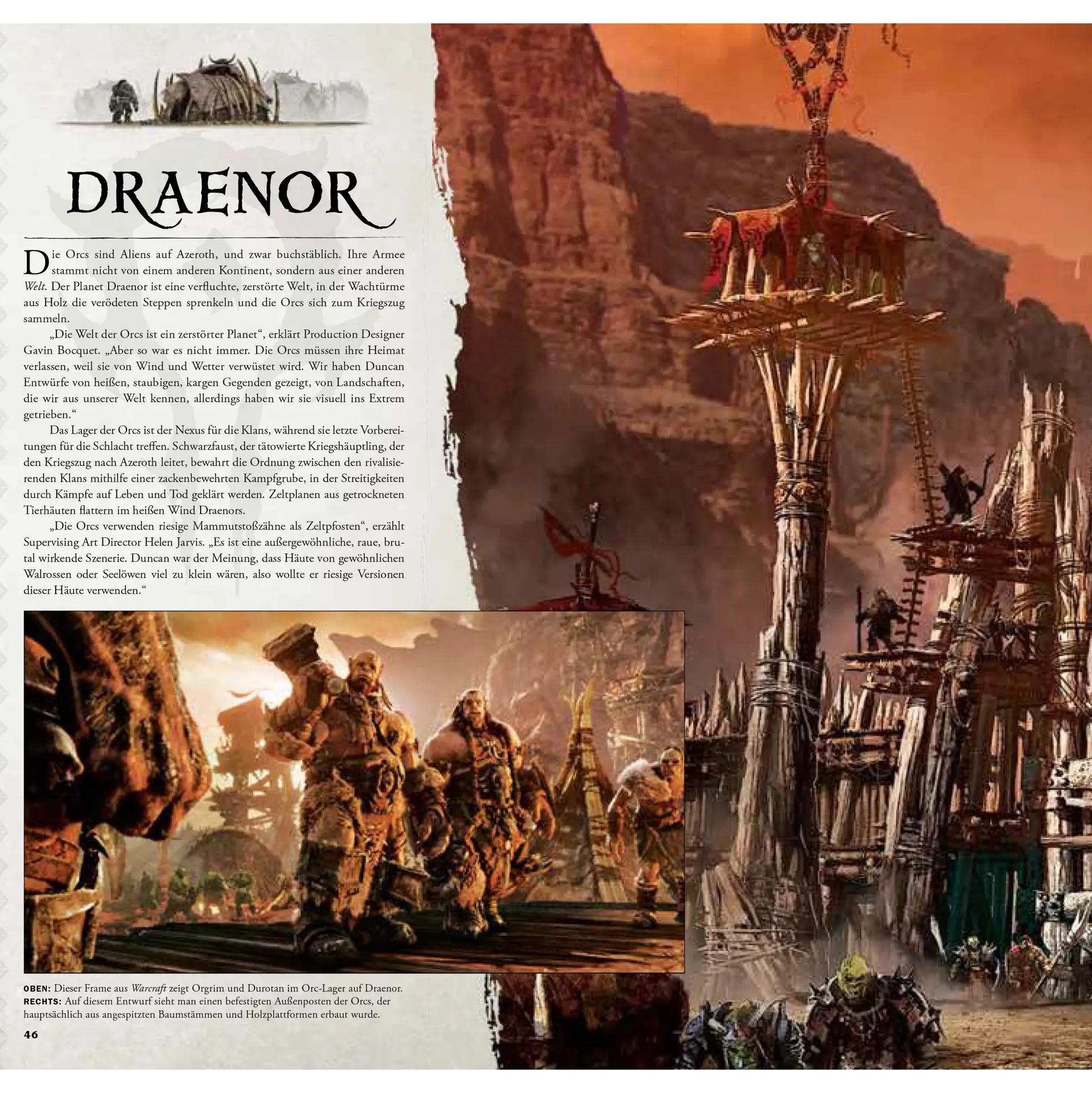 Warcraft The Beginning - Hinter den Kulissen Artbook