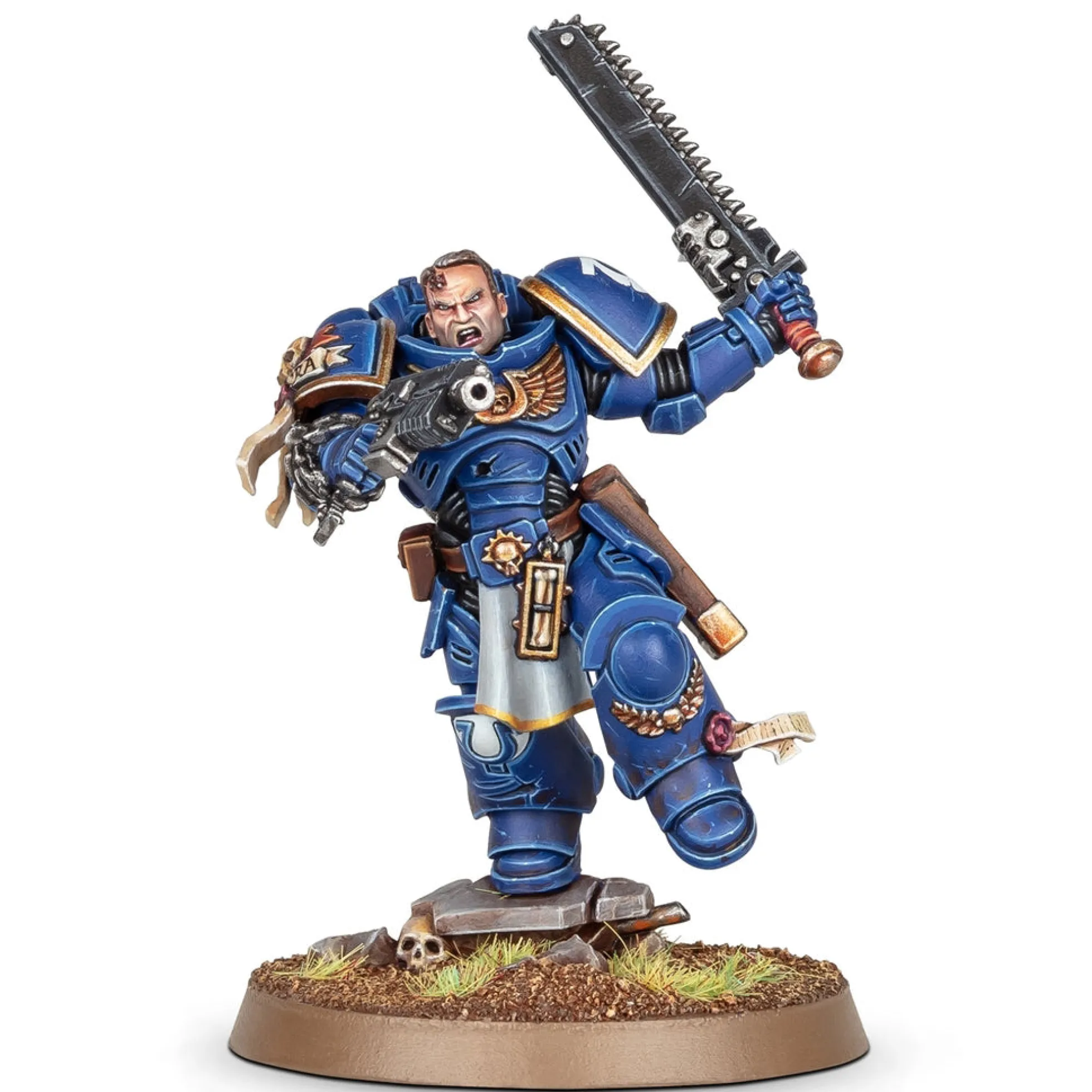 Warhammer 40.000 Lexikon der Figuren mit Leutnant Titus Miniatur