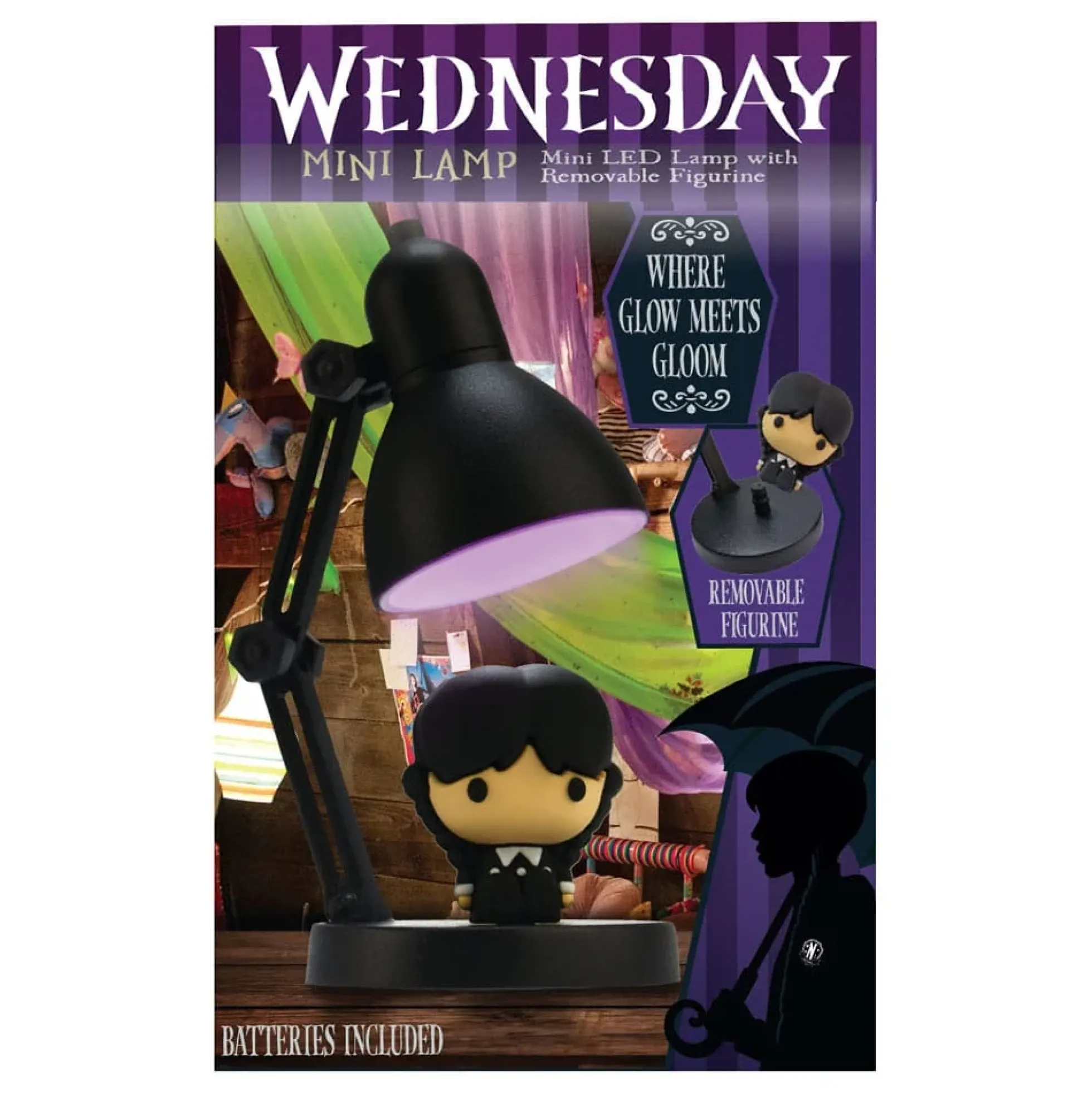 Wednesday Mini-Lampe mit Figur