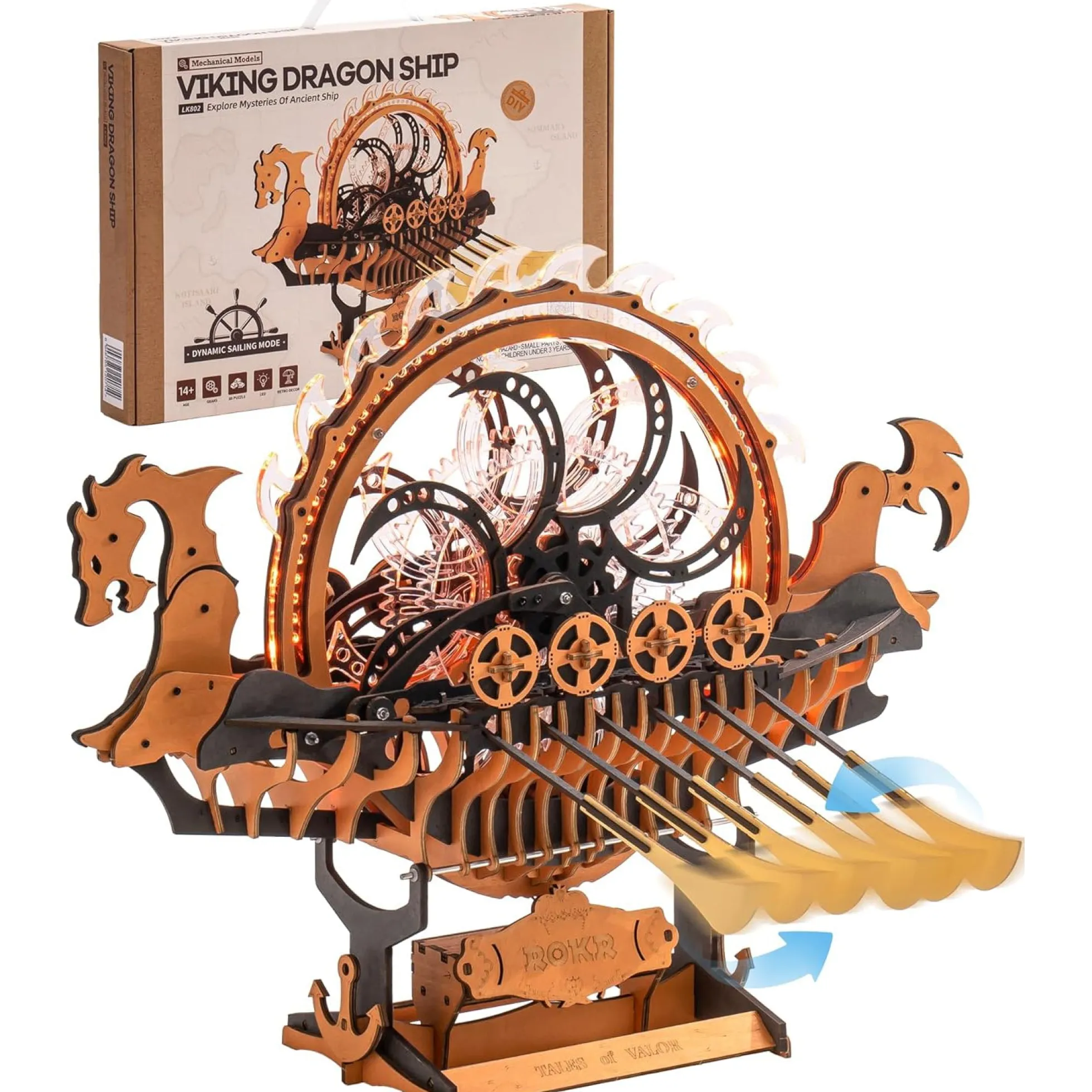Wikinger Drachenschiff Holzbausatz